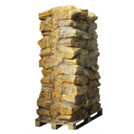 Kammergetrocknetes Birken-Kaminholz 25 cm – 88 Netzsäcke (625 kg)